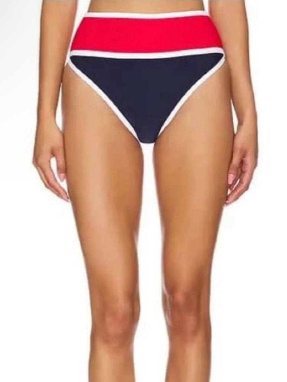 New Beach Riot Carlotta High Waist Ribbed Bikini Swim Bottom Size S